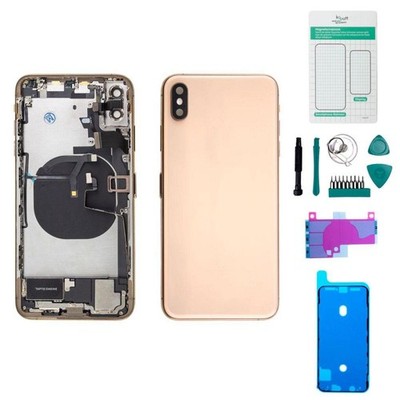 iPhone XS Max Gehäuse mit Backcover Gold - Set Versand aus Deutschland