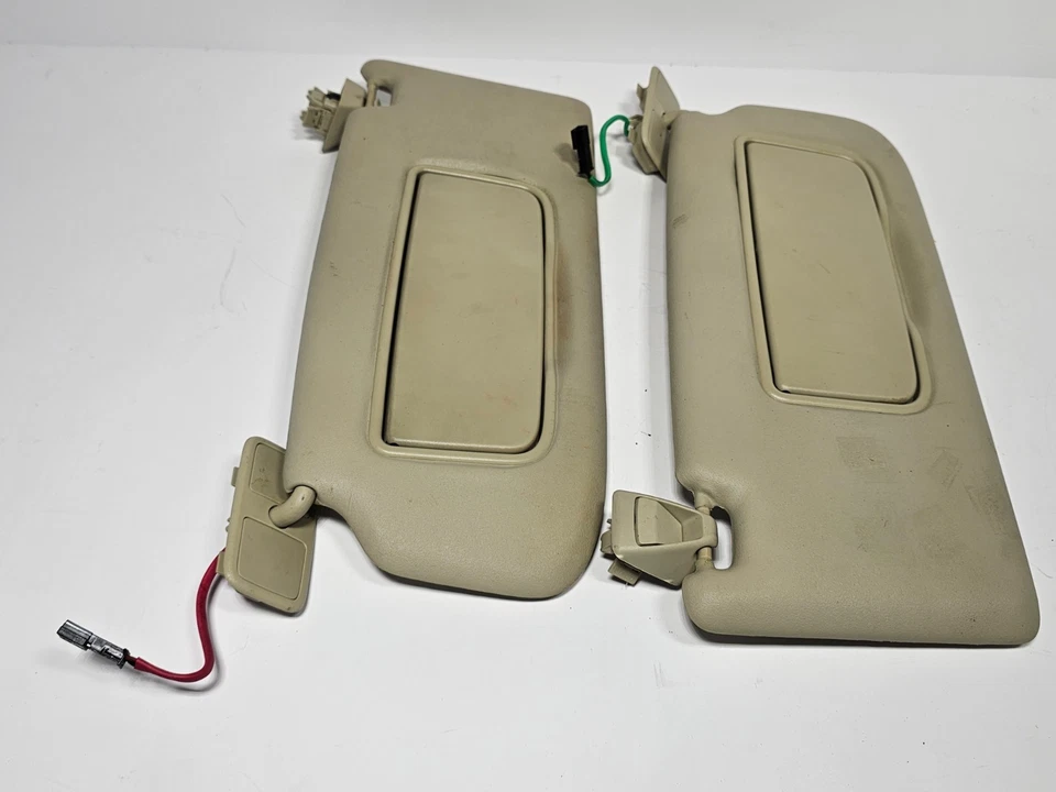 Juego de parasol lateral conductor pasajero Volvo XC60 2010-2012 par beige iluminado Foto 3 de 4