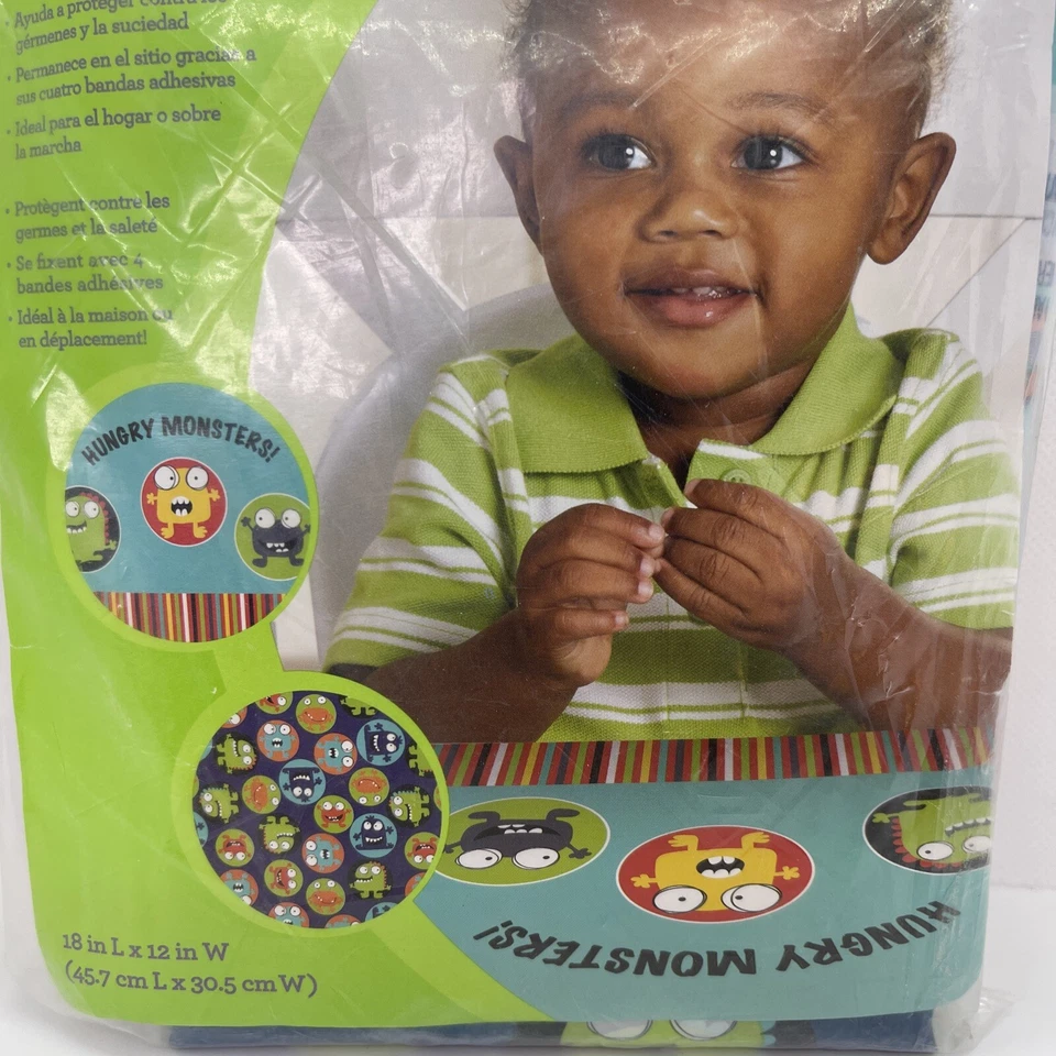 “Baby R Us” Bebé/Niño Pequeño Monstruos Hambrientos Reutilizable Mesa 18”x12” Foto 2 de 4