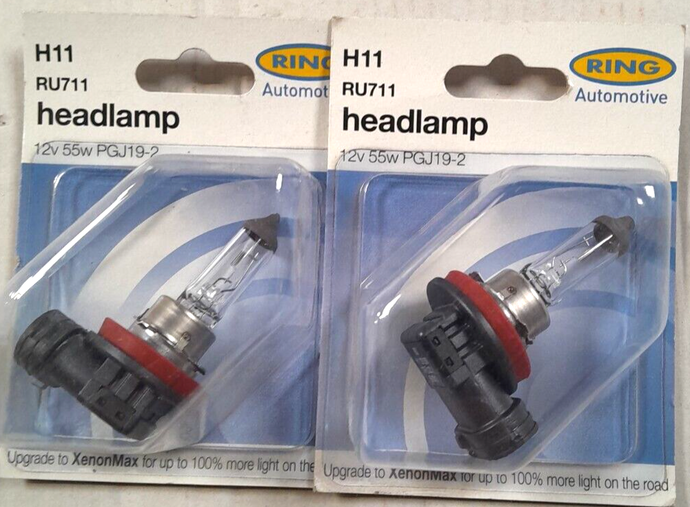 Ring H11 (711) PGJ19-2 12v 55w Halogen Headlamp Bulb -
