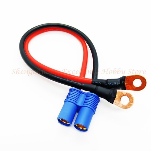 RC Female EC8 8mm Bullet Connector Plug to OT-M6-Style 50CM 10AWG Silicone Cable - Picture 17 of 17