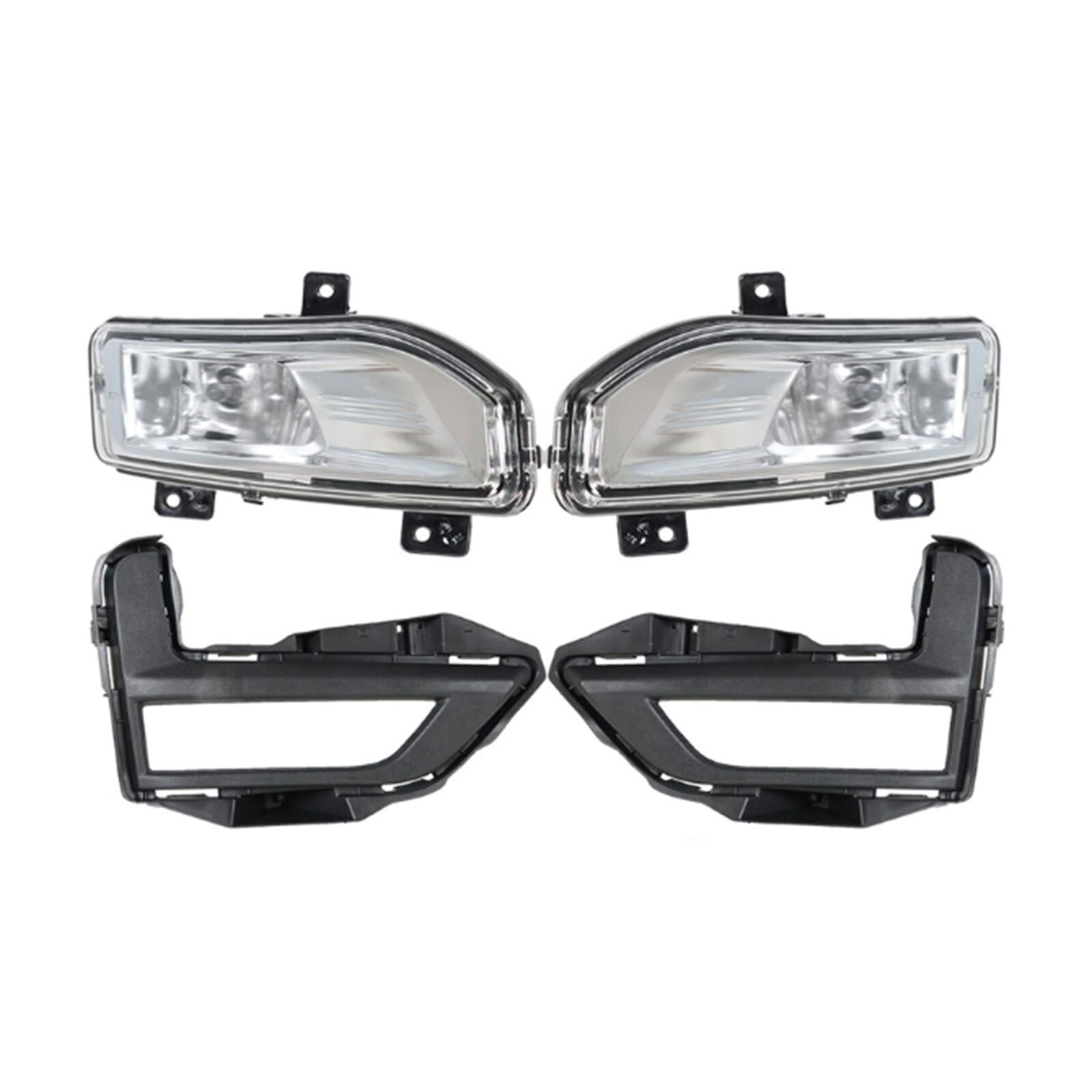 Complete Front Bumper Cover Grill Molding Fog Light For 2017-2020 Nissan Rogue