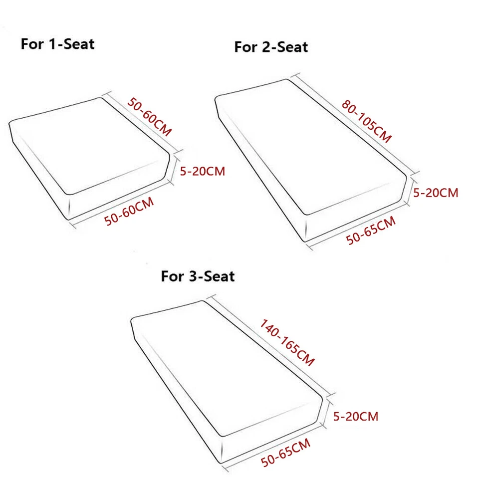 Stretch Sofa Seat Cushion Cover Seat Cover for Couch Slip Cover for Sofa Cushion - Image 2 of 4