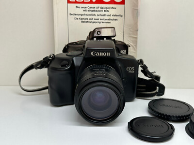 Canon EOS 750 analoge Spiegelreflexkamera 35-70 mm 1:3,5, TOP!  BLITZBEREIT 