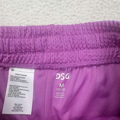 DSG Girls Youth Mesh Short Size Medium Lilac Purple Casual Athletic Gym - Picture 5 of 6