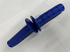 MX VINTAGE STYLE ROYAL BLUE 1/2 WAFFLE GRIPS  KAWASAKI KX KDX KLX KD KE KM 7/8" 