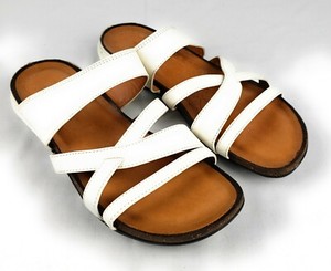 white sole sandals for womens