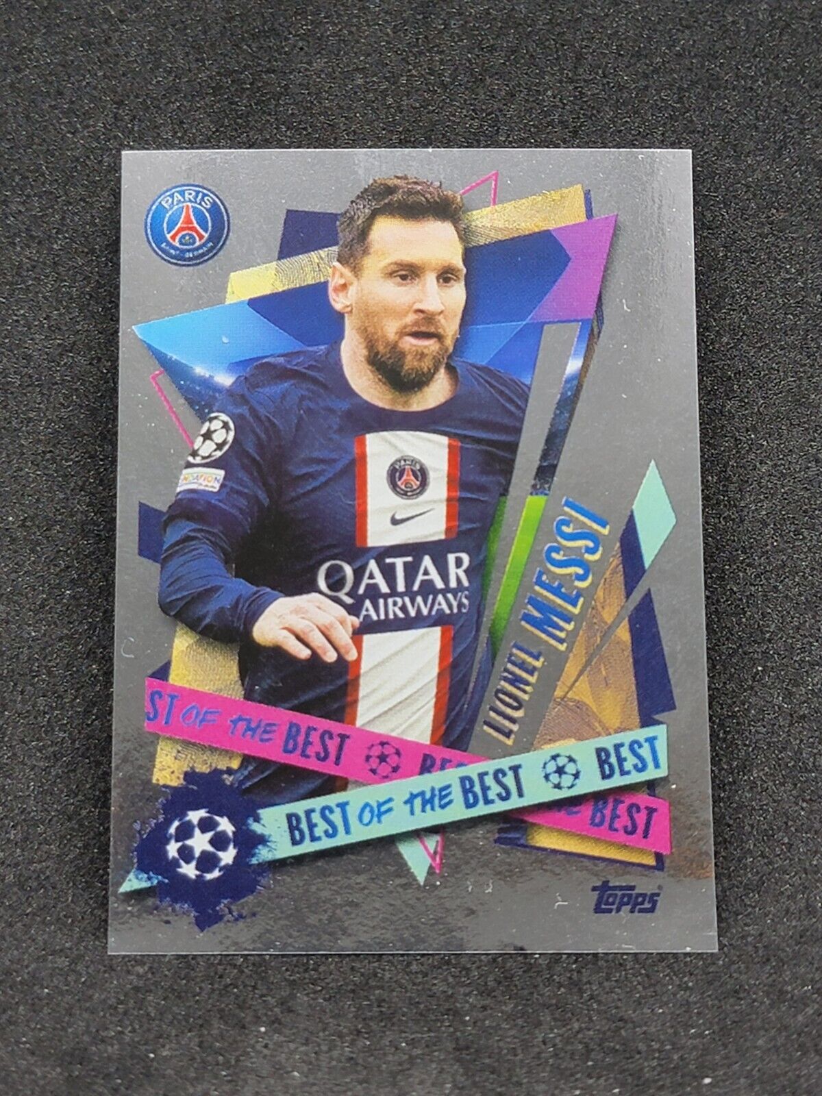 2022-23 Topps UEFA UCL Sticker LIONEL MESSI #506 Best of the Best ^ks