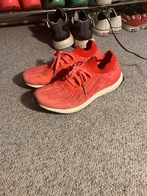 adidas UltraBOOST Uncaged BB3903 Red Pink Women Boost Primeknit Sz 12 ( 10.5 men