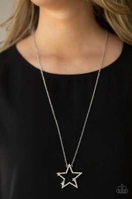 Paparazzi: I Pledge Allegiance to the Sparkle - White Necklace