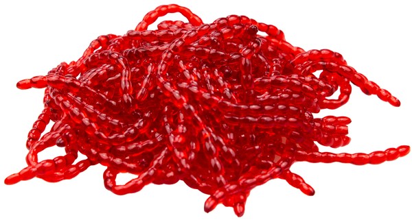 Ftm Omura Baits Bloodworm Banane - 15G GummiwüRmer Zum Forellenangeln, Blutwurm-image