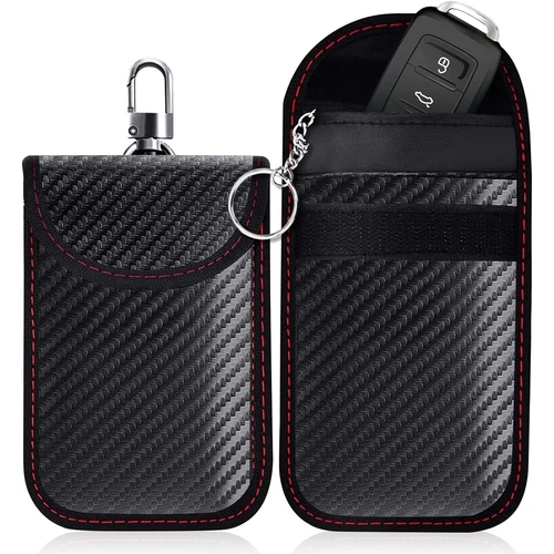 2x Auto SchlÃ¼ssel Keyless Go Schutz RFID Funk Blocker Tasche Etui HÃ¼lle Robust - Bild 2 von 16