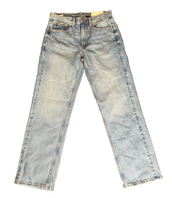 NWT American Eagle Strigid Low Rise Baggy Straight Classic Medium Jeans Size 4