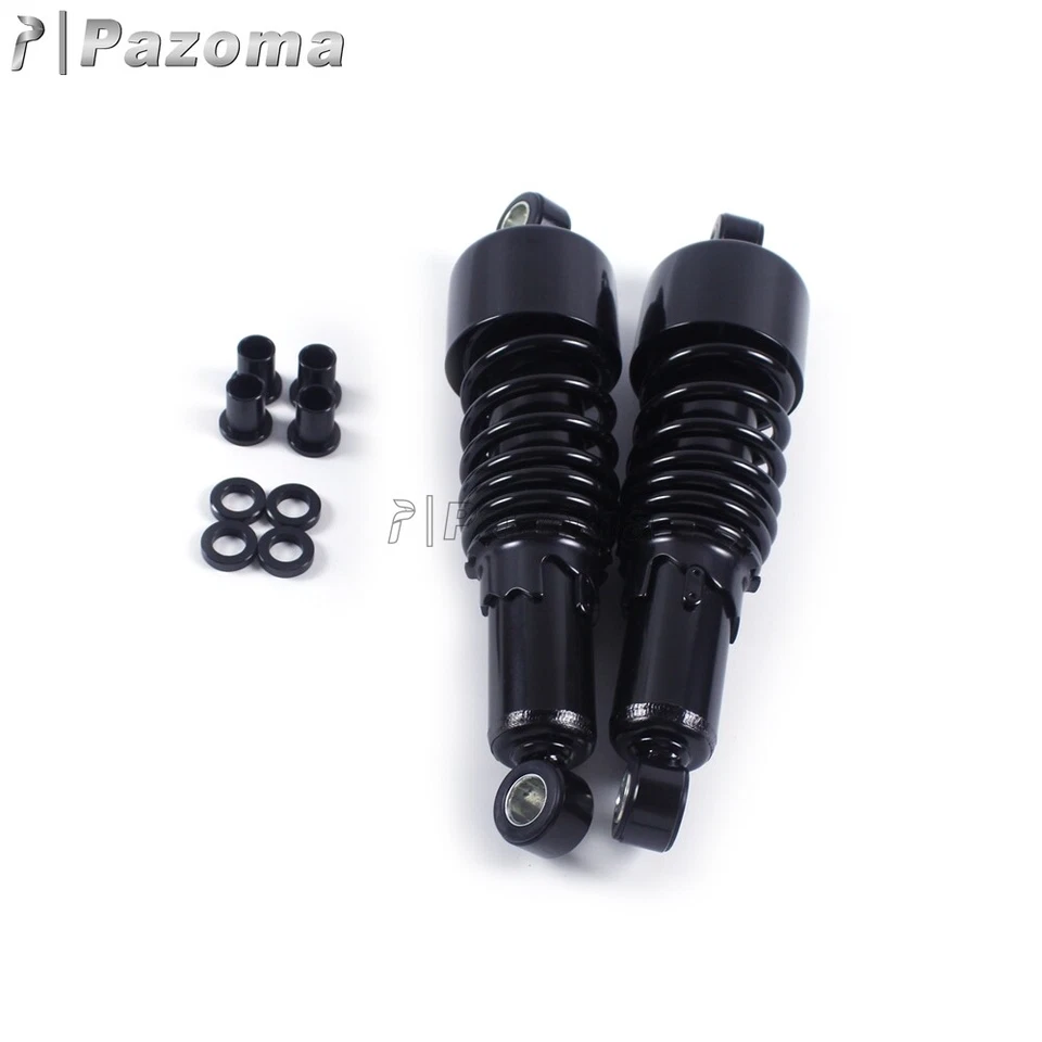 Amortiguadores traseros suspensión progresiva negros 267 mm/10,5" para H-D Sportster Foto 4 de 4
