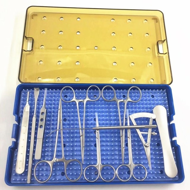 Double eyelid surgery instrument set scissors Needle holder Hemostatic forceps eBay