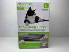 Sophresh Drawstring Liners   Large   Tear Resistant   40 Count