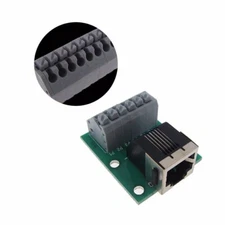 RJ11 RJ12 6P6C Connector Breakout Board Module RA Spring terminals