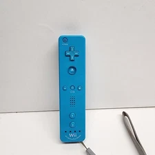 1 OEM Nintendo Wii Remote Motion Plus WiiMote Original Controller Blue 