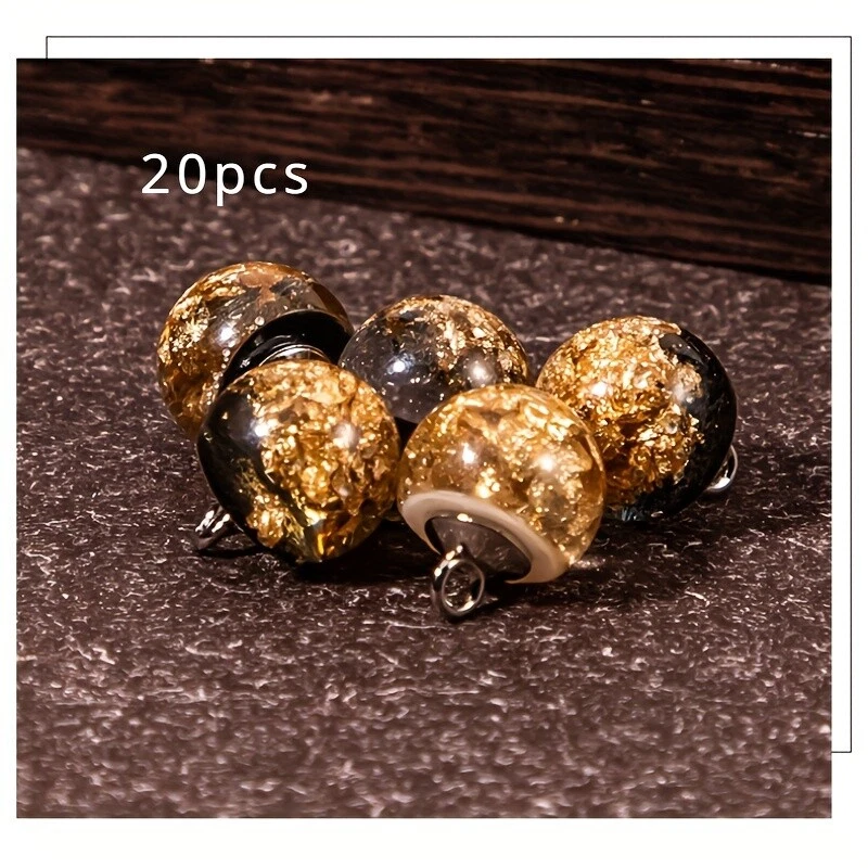 20X Retro Round Metal Buttons Resin for DIY Clothes Dress Craft Sewing Accessory - Image 2 of 4