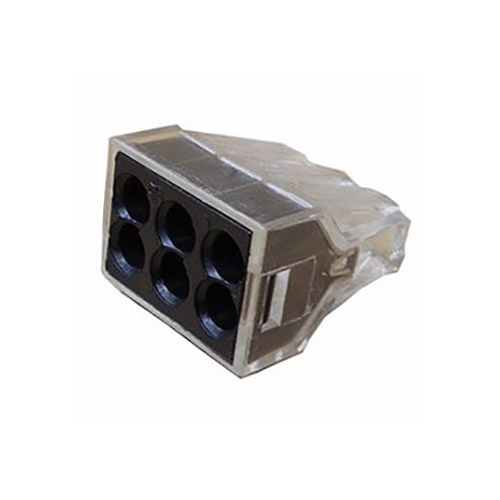 Conector Wago 773-166 Pushwire™ 6 polos tuercas de pared™, caja de 50 - NUEVO - Imagen 1 de 1