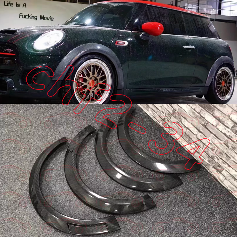 For Mini Cooper F55 F56 JCW Real Carbon Fender Flares Wheel Arch