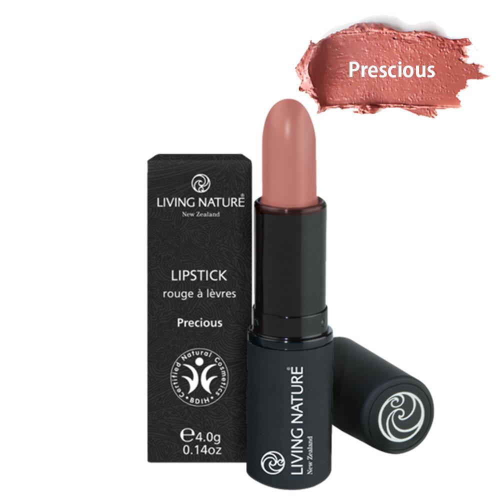 Living Nature Organic Natural Lipstick 09 Precious 4g Long Lasting Colour