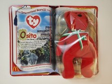 TY Teenie Beanie Babies 2000 International Bears II Osito The Bear