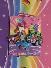 NWT Lisa Frank Crocs JIBBITZ Shoe Charms 5-Pack New