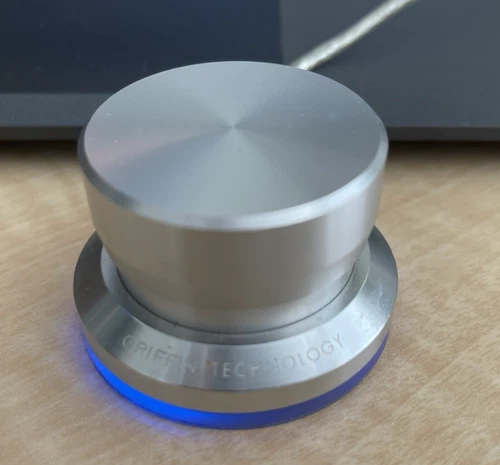 Griffin Technology PowerMate Programmable USB Silver Controller Knob