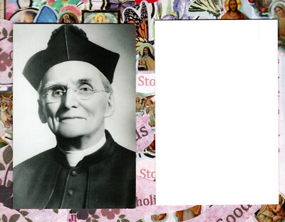 Father Nelson Baker - front, blank Back - Paperstock Holy Card