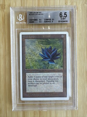 Black Lotus MTG Unlimited BGS Grade 8.5/6/6.5/6 A Beauty EX-MT+ R0
