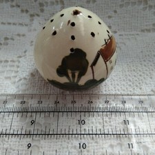 Vintage Collectable Torquay Motto Ware Pepper Pot - Hot And Strong Motto Cottage