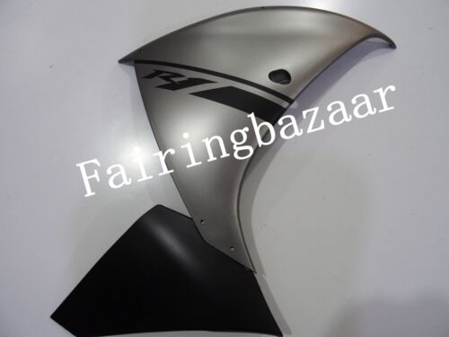Kit de carenado de plástico ABS 2012-2014 YZF R1 gris mate negro ABS negro - Imagen 5 de 9