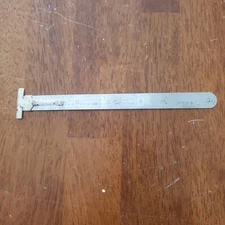Sears Machinist Ruler Companion 9-4030 6” Pocket Clip W/ Decimal Equivalents
