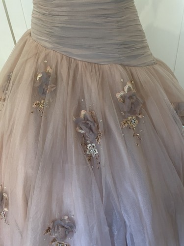Wedding Dress/Ballgown Fits Size 10/12 Dusky Rose Fairytale Princess £1300 - Picture 9 of 17