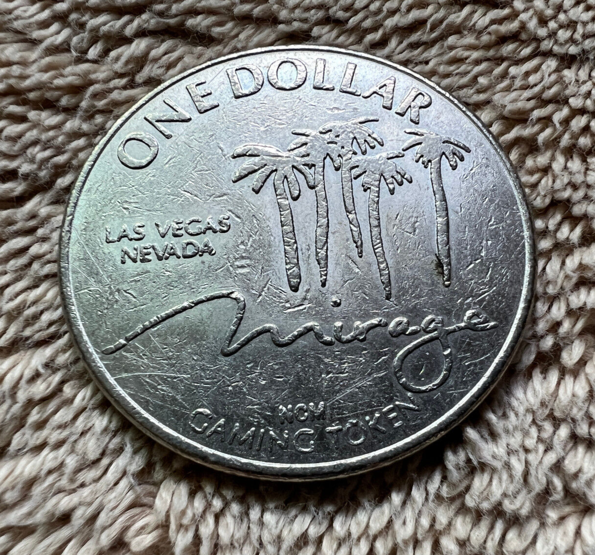 Mirage Casino Token One Dollar Las Vegas Gaming Gambling Slots
