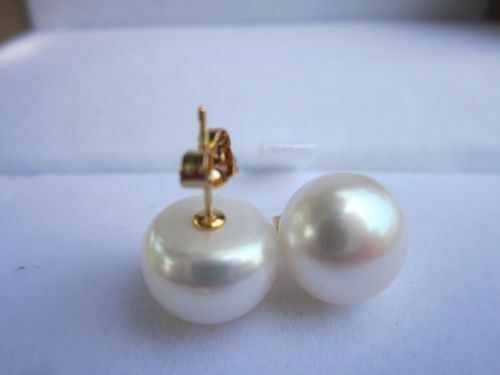 Orecchini Di Perle D'oro Del Mare Del Sud Con Diamanti In Oro 18 - Foto 5