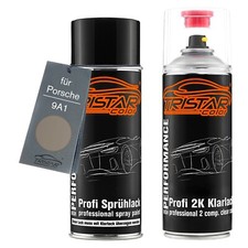 Autolack 2K Spraydosen Set für Porsche 9A1 Sterlingsilber Metallic