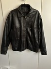 THE ORIGINAL LEATHER LINE NYC VINTAGE Black Soft Cowhide Leather Jacket Size 42 — photo 1