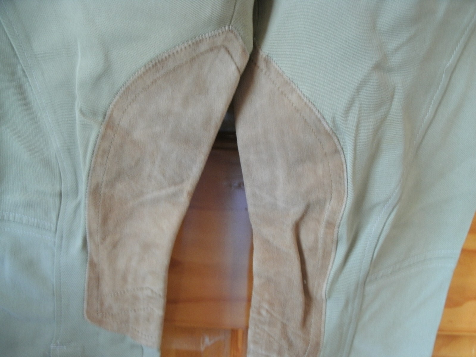 Vtg Tailored Sportsman Women's 32R Greenish Side Zipper Breeches Jodhpurs USA