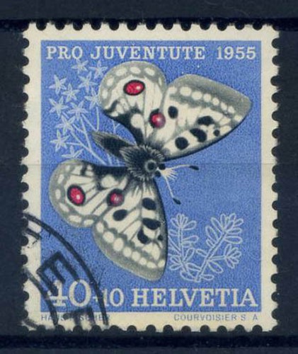 Schweiz 1955 Mi. 622 gebraucht 100% 40 C, Schmetterlinge