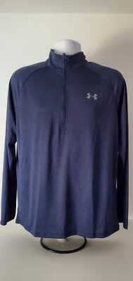 Under Armour Half-Zip Tech 2.0 Men's Top, Color: Academy Steel, Size: Medium