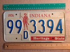 License Plate, Indiana, 1976, Bicentennial, 99 D 3394
