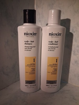 Nioxin System #1 Duo Set (Scalp + Hair Shampoo and  Conditioner), 10.1 oz
