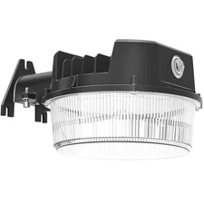 CINOTON LED BARN LIGHT, DUSK TO DAWN OUTDOOR LIGHTING, 42W 4950LM 5000K - BLACK