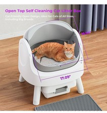 Random Color Automatic Self-Cleaning Cat Litter Box with Trash Bags