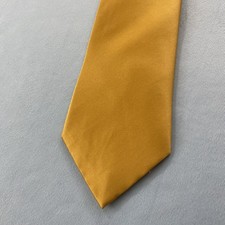 Joseph Feiss New Silk Tie Solid Yellow Gold Shiny Capsule Exec Necktie 4x60 NW
