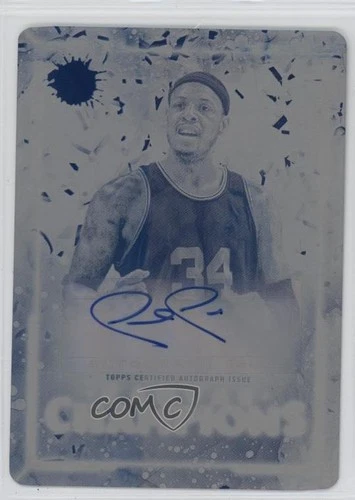 2023 Topps Motif Canvas Champions Printing Plate Cyan 1/1 Paul Pierce Auto HOF