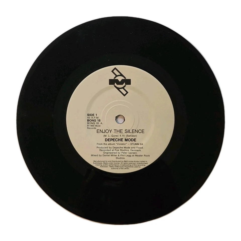 DEPECHE MODE "Enjoy The Silence" RARE 1990 1st PRESS (BMG) AUSSIE 7" SINGLE - Image 3 of 4