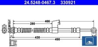 ATE 24.5248-0467.3 Bremsschlauch FüR Hyundai